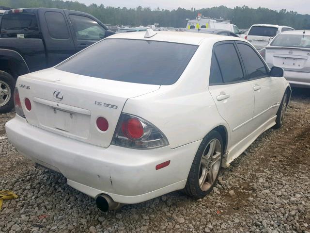 JTHBD182X10011824 - 2001 LEXUS IS 300 WHITE photo 4