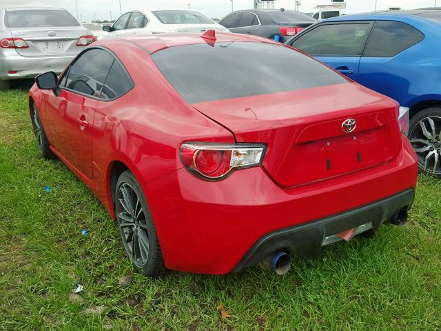JF1ZNAA13G9704467 - 2016 TOYOTA SCION FR-S RED photo 3
