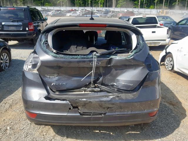 1FADP3N26JL214568 - 2018 FORD FOCUS TITA GRAY photo 9