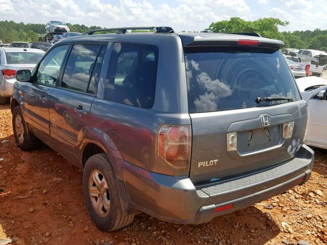 5FNYF28248B008439 - 2008 HONDA PILOT VP GRAY photo 3