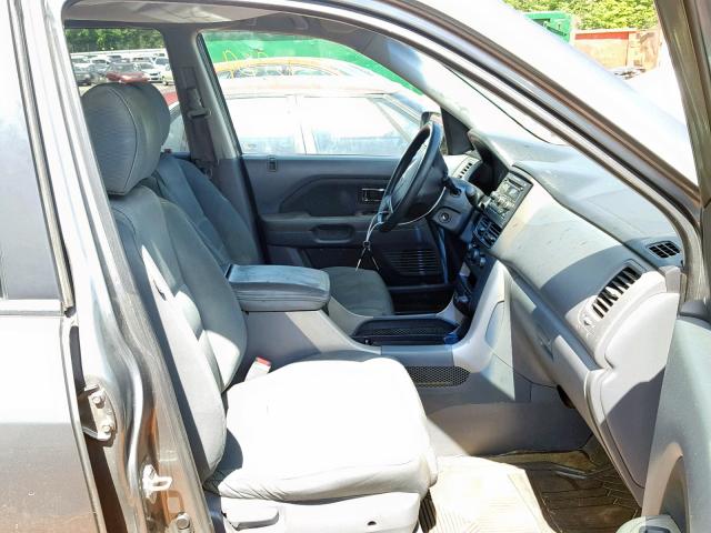 5FNYF28248B008439 - 2008 HONDA PILOT VP GRAY photo 5