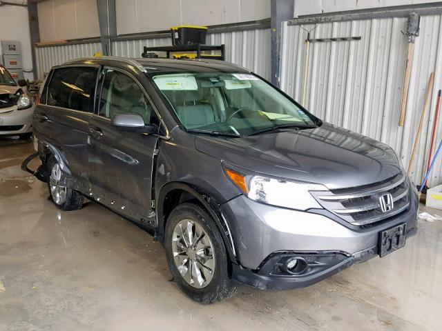 2HKRM4H71EH664306 - 2014 HONDA CR-V EXL GRAY photo 1