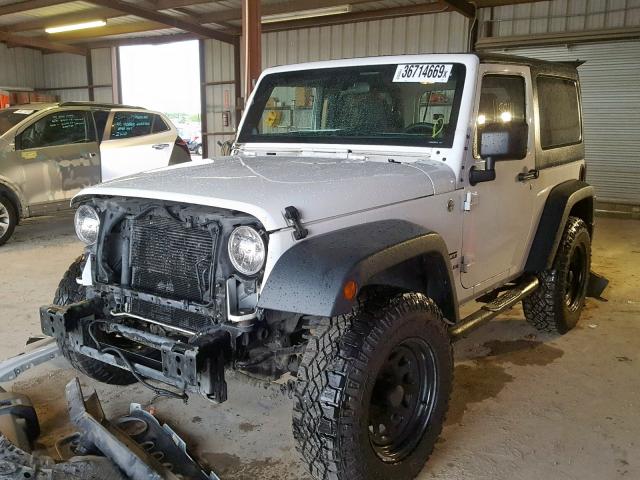 1C4AJWAG1DL666515 - 2013 JEEP WRANGLER S WHITE photo 2