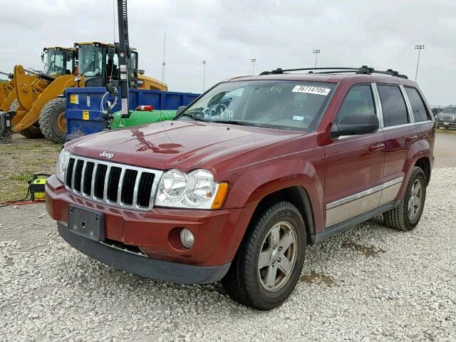 1J4HS58256C368790 - 2006 JEEP GRAND CHER RED photo 2