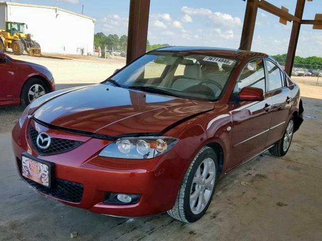 JM1BK32F781157276 - 2008 MAZDA 3 I RED photo 2