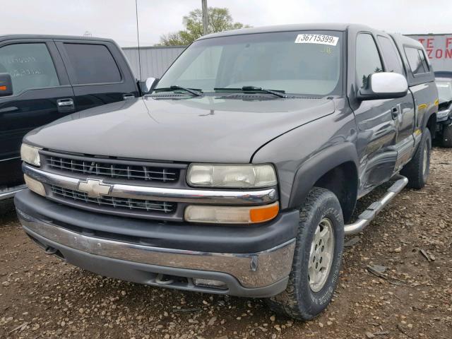 2GCEK19T2X1294857 - 1999 CHEVROLET SILVERADO GRAY photo 2