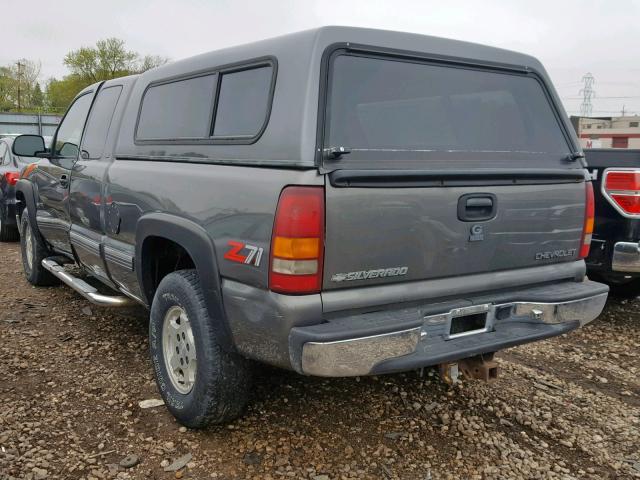 2GCEK19T2X1294857 - 1999 CHEVROLET SILVERADO GRAY photo 3