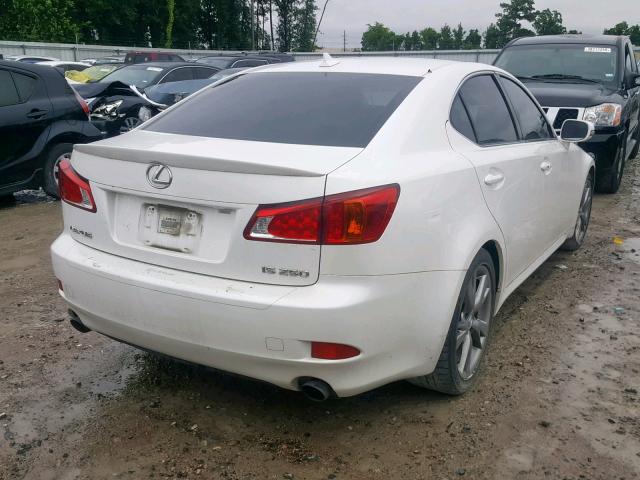 JTHBF5C21A2100100 - 2010 LEXUS IS 250 WHITE photo 4