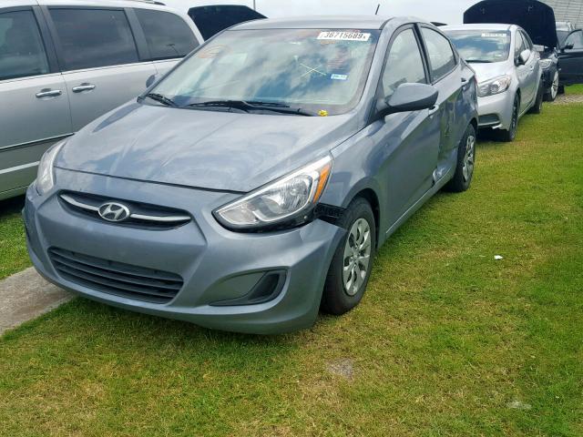 KMHCT4AE3HU353631 - 2017 HYUNDAI ACCENT SE GRAY photo 2