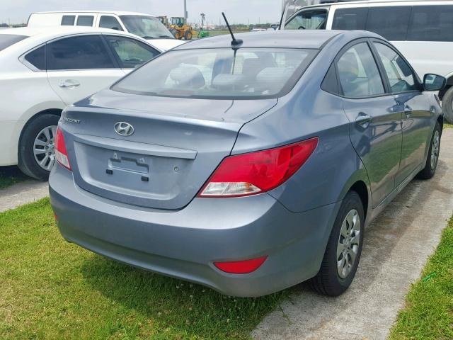 KMHCT4AE3HU353631 - 2017 HYUNDAI ACCENT SE GRAY photo 4