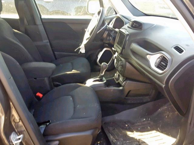 ZACCJBAB5JPJ36266 - 2018 JEEP RENEGADE S GRAY photo 5