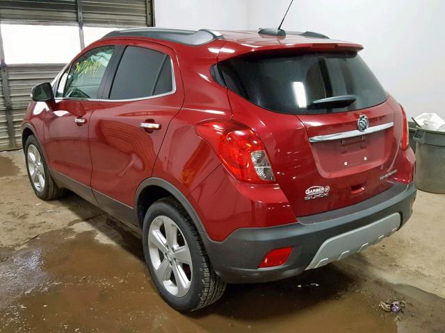 KL4CJCSB4FB169052 - 2015 BUICK ENCORE RED photo 3