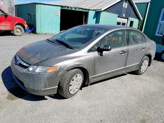 2HGFA153X7H034678 - 2007 HONDA CIVIC DX GRAY photo 2