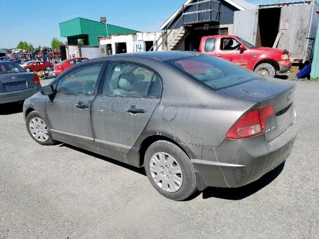 2HGFA153X7H034678 - 2007 HONDA CIVIC DX GRAY photo 3