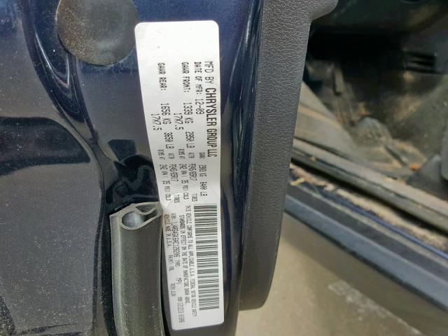 1J4RG4GK6AC128206 - 2010 JEEP COMMANDER BLUE photo 10