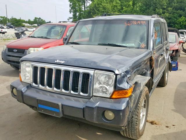 1J4RG4GK6AC128206 - 2010 JEEP COMMANDER BLUE photo 2
