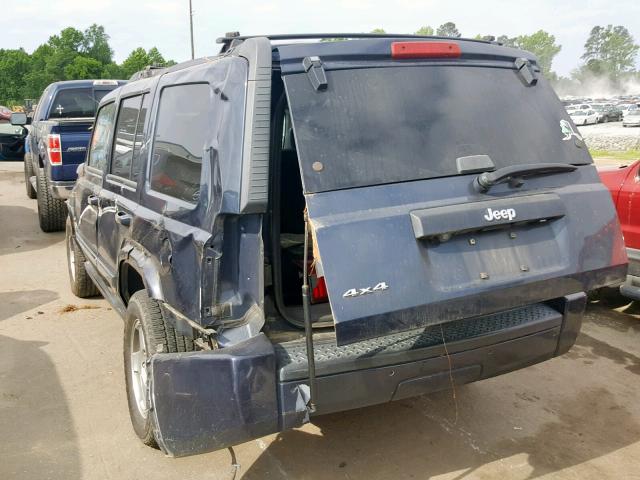 1J4RG4GK6AC128206 - 2010 JEEP COMMANDER BLUE photo 3