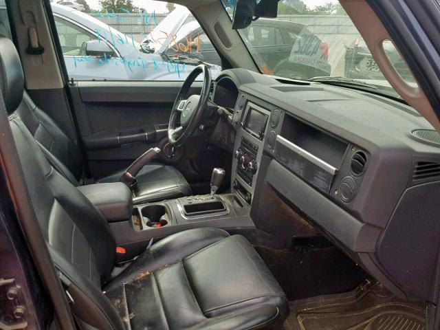 1J4RG4GK6AC128206 - 2010 JEEP COMMANDER BLUE photo 5