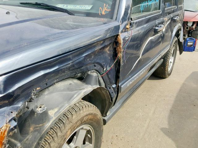 1J4RG4GK6AC128206 - 2010 JEEP COMMANDER BLUE photo 9