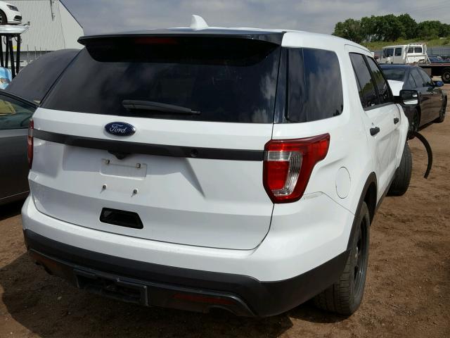 1FM5K8AR2GGB73754 - 2016 FORD EXPLORER P WHITE photo 4