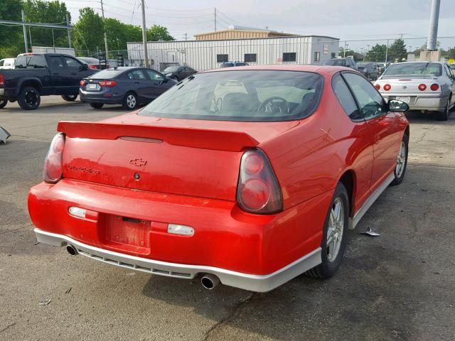 2G1WX15K719181815 - 2001 CHEVROLET MONTE CARL 红色 照片 4