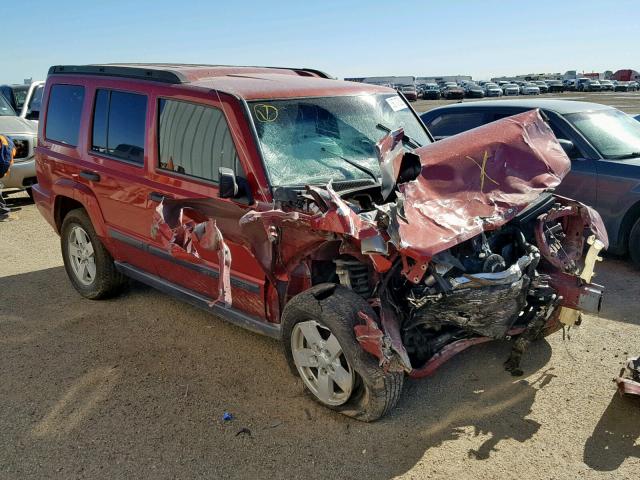 1J8HG48N36C247163 - 2006 JEEP COMMANDER RED photo 1