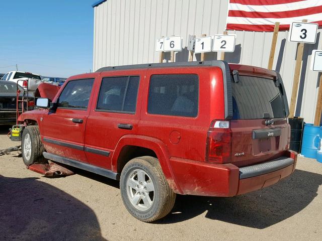 1J8HG48N36C247163 - 2006 JEEP COMMANDER RED photo 3