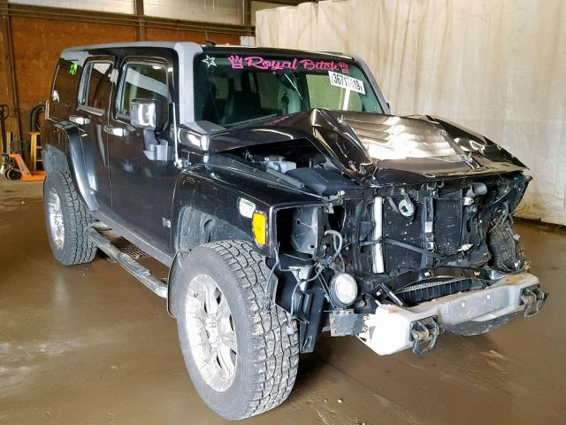 5GTEN13E398109712 - 2009 HUMMER H3 BLACK photo 1