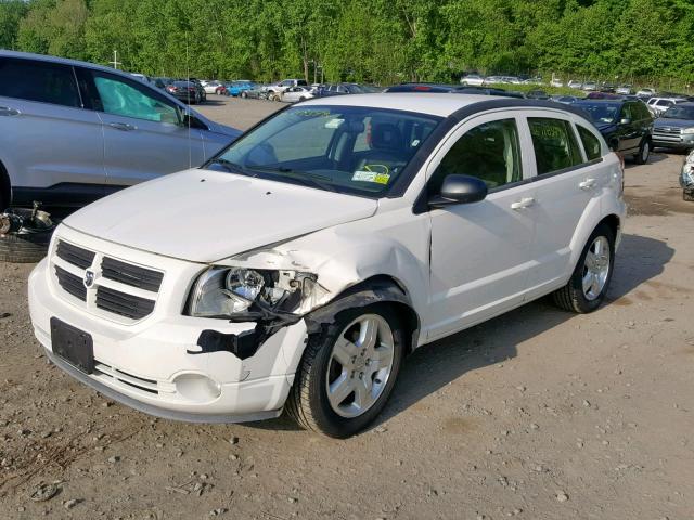 1B3HB48A69D108941 - 2009 DODGE CALIBER SX WHITE photo 2