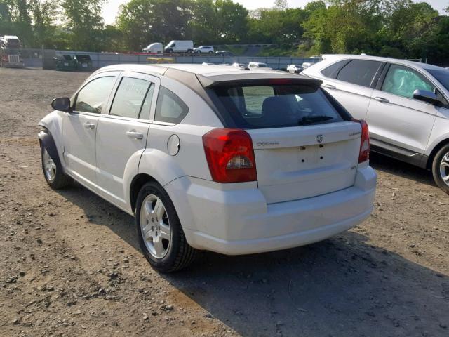 1B3HB48A69D108941 - 2009 DODGE CALIBER SX WHITE photo 3