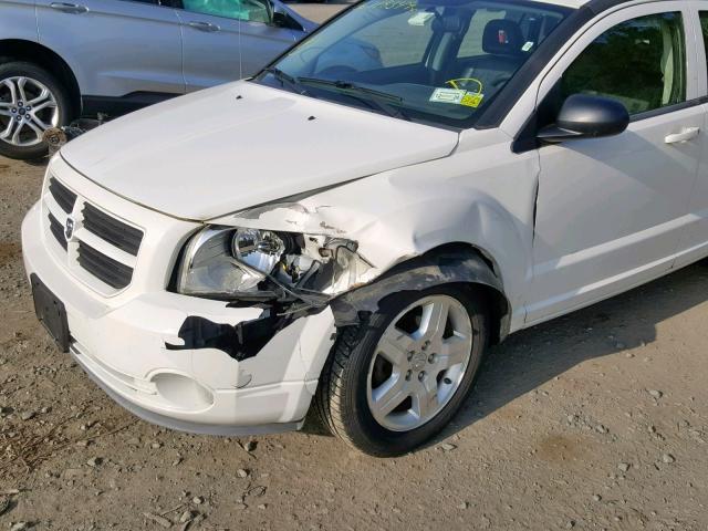 1B3HB48A69D108941 - 2009 DODGE CALIBER SX WHITE photo 9