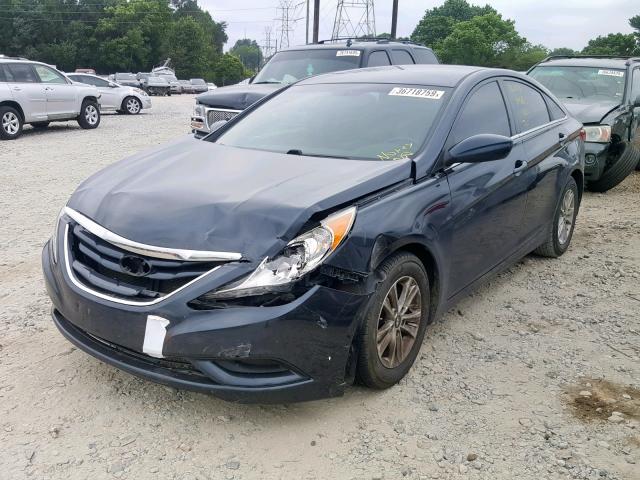 5NPEB4AC0CH502725 - 2012 HYUNDAI SONATA GLS BLACK photo 2