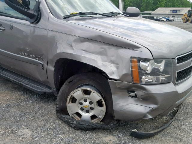 3GNFK16397G159558 - 2007 CHEVROLET SUBURBAN K GRAY photo 9