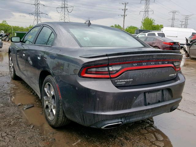 2C3CDXJG6FH817830 - 2015 DODGE CHARGER SX GRAY photo 3