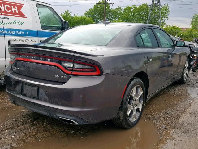 2C3CDXJG6FH817830 - 2015 DODGE CHARGER SX GRAY photo 4