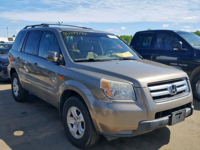 5FNYF18238B048442 - 2008 HONDA PILOT VP GRAY photo 1