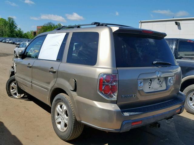 5FNYF18238B048442 - 2008 HONDA PILOT VP GRAY photo 3