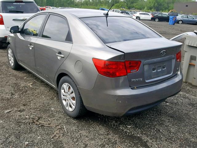 KNAFU4A2XA5110951 - 2010 KIA FORTE EX GRAY photo 3