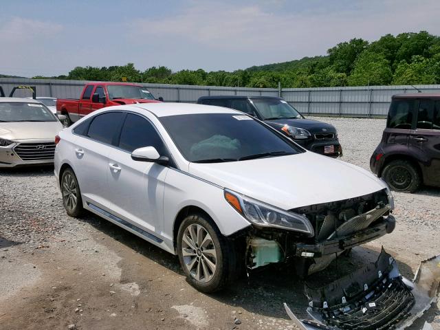 5NPE34AF1HH578355 - 2017 HYUNDAI SONATA SPO WHITE photo 1