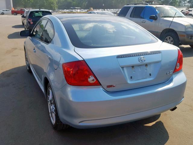 JTKDE177370201566 - 2007 TOYOTA SCION TC ლურჯი ფოტო 3