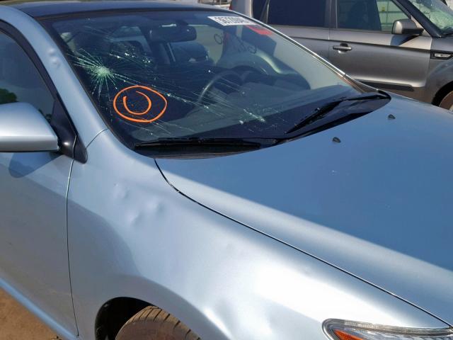 JTKDE177370201566 - 2007 TOYOTA SCION TC ლურჯი ფოტო 9