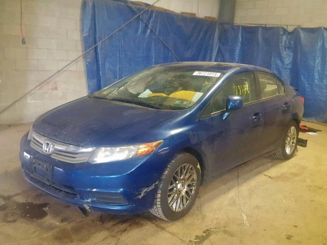 19XFB2F99CE318085 - 2012 HONDA CIVIC EXL BLUE photo 2