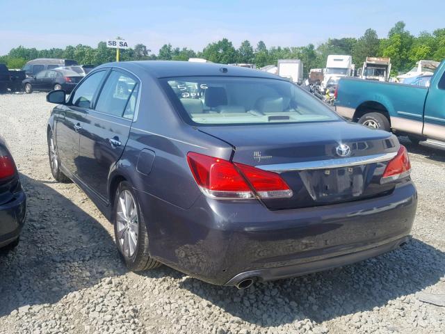 4T1BK3DB7BU415324 - 2011 TOYOTA AVALON BAS BLUE photo 3