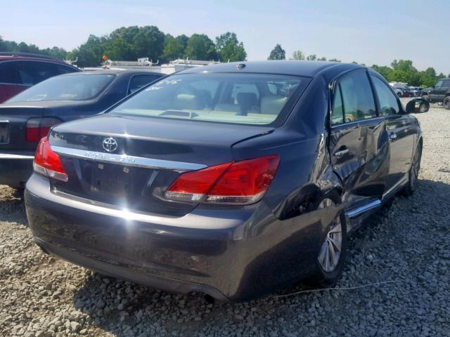 4T1BK3DB7BU415324 - 2011 TOYOTA AVALON BAS BLUE photo 4