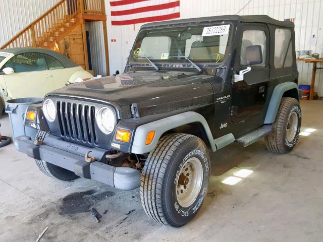 1J4FY19S6WP799368 - 1998 JEEP WRANGLER / BLACK photo 2