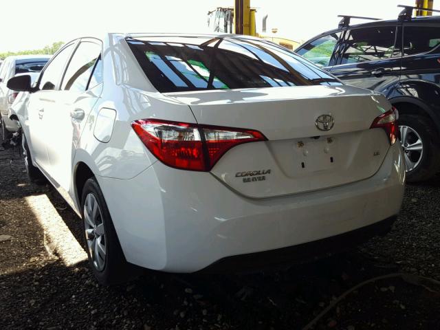 2T1BURHE2EC127315 - 2014 TOYOTA COROLLA L WHITE photo 3