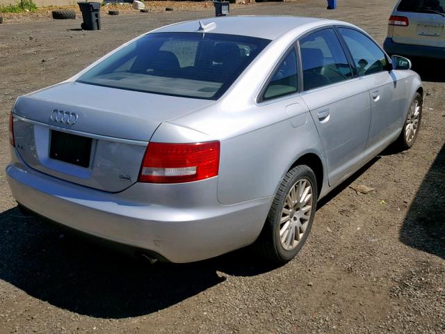 WAUDH74F66N163780 - 2006 AUDI A6 3.2 QUA SILVER photo 4