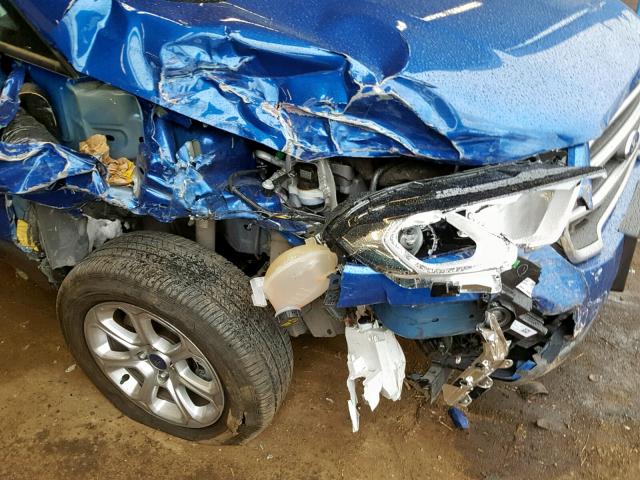 MAJ3P1TE9JC167758 - 2018 FORD ECOSPORT S BLUE photo 9