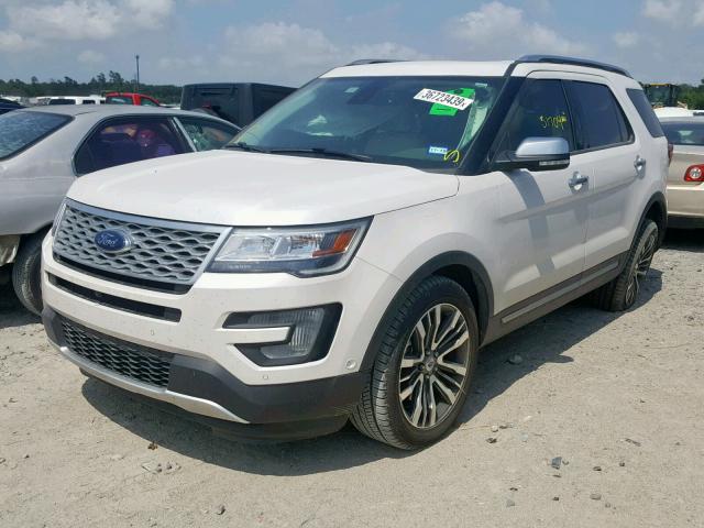 1FM5K8HTXHGE27147 - 2017 FORD EXPLORER P WHITE photo 2