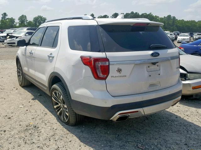 1FM5K8HTXHGE27147 - 2017 FORD EXPLORER P WHITE photo 3